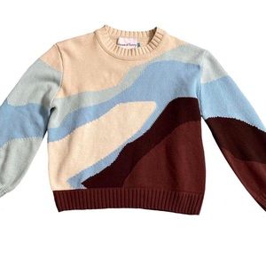 House of sunny landscape sweater